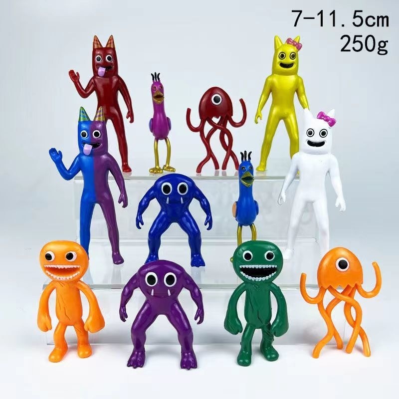 12pcs Anime Game Garden Of Banban Action Figure Brinquedos fofos para os  fãs Presente Animal Figures Adulto E Crianças Jardim Banban Minifigures