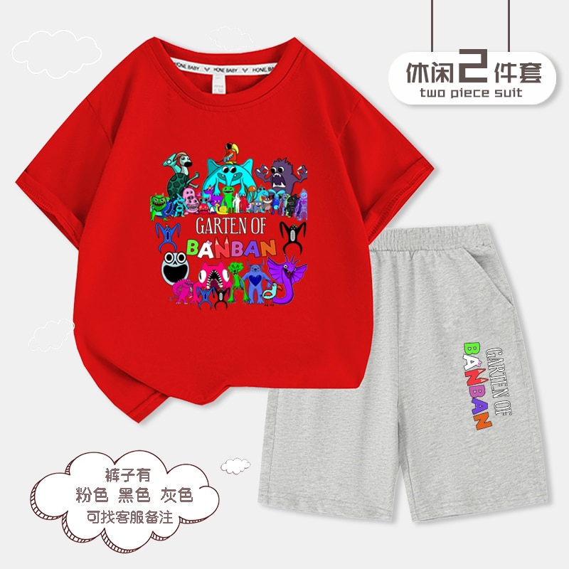 5-9 Years Kids Boys Girls Garden Of Banban T-shirts Printed