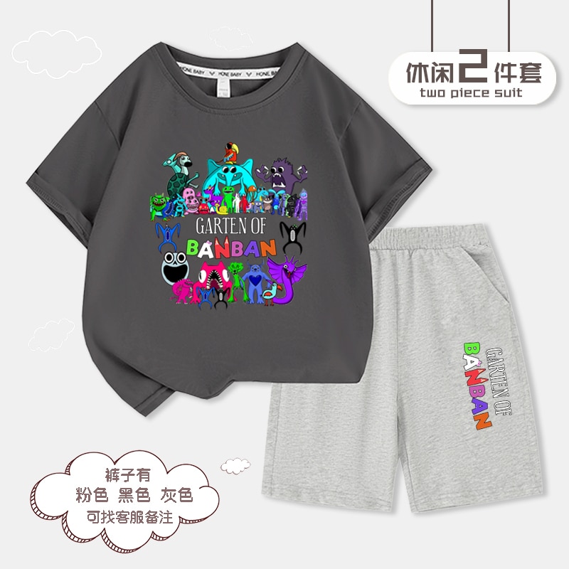 Garden of Banban Game T-shirt Shorts 2pc for Boy - ®Garten Of Banban Plush